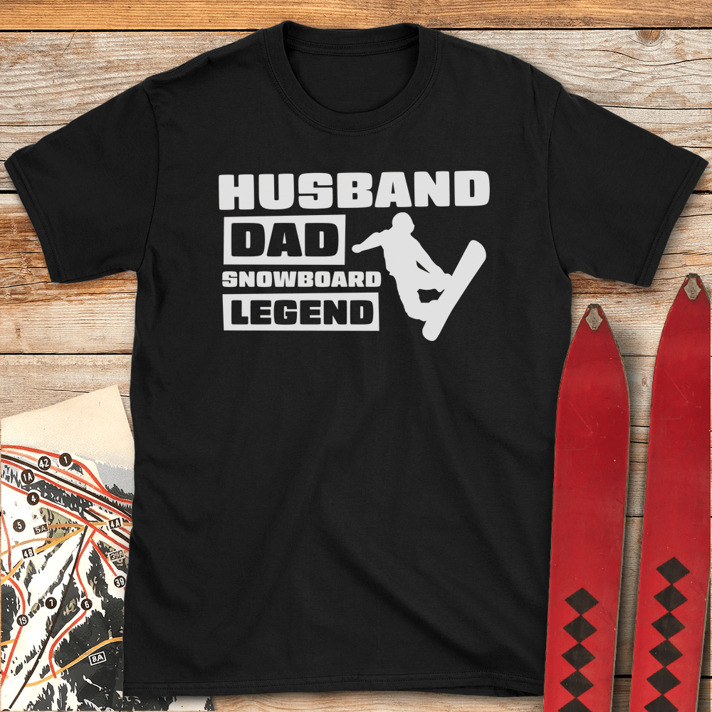 Husband Dad Snowboard Legend