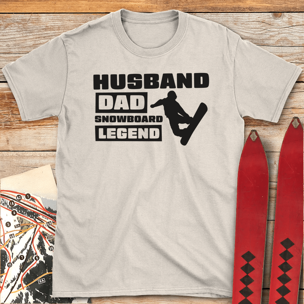 Husband Dad Snowboard Legend
