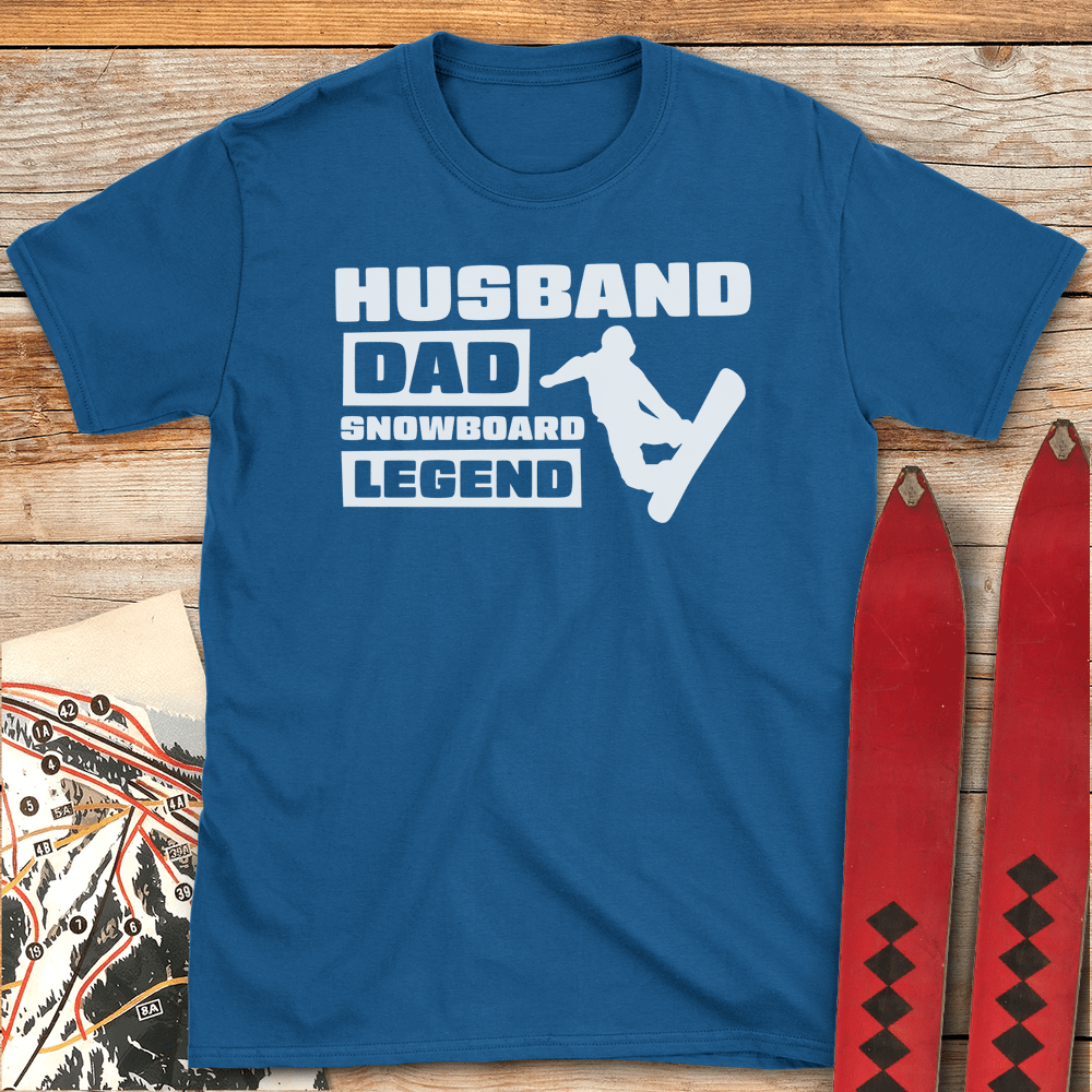 Husband Dad Snowboard Legend