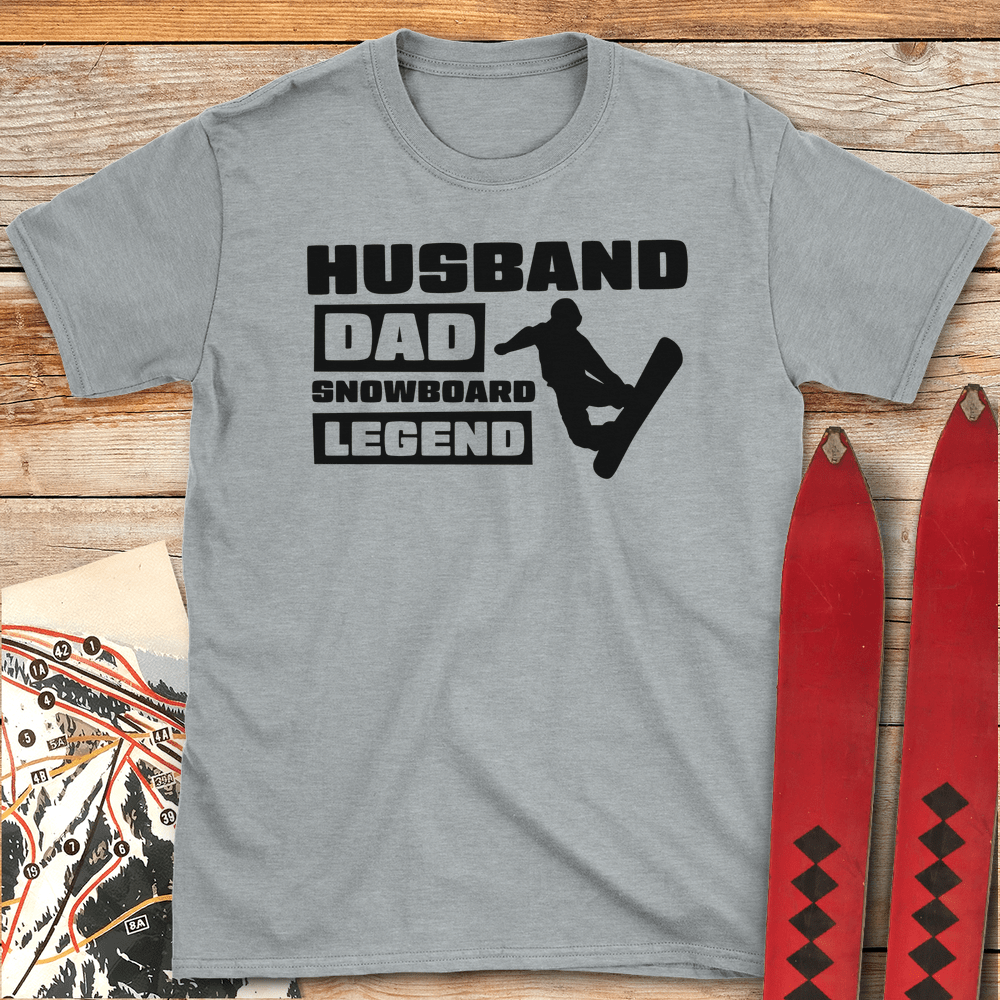 Husband Dad Snowboard Legend