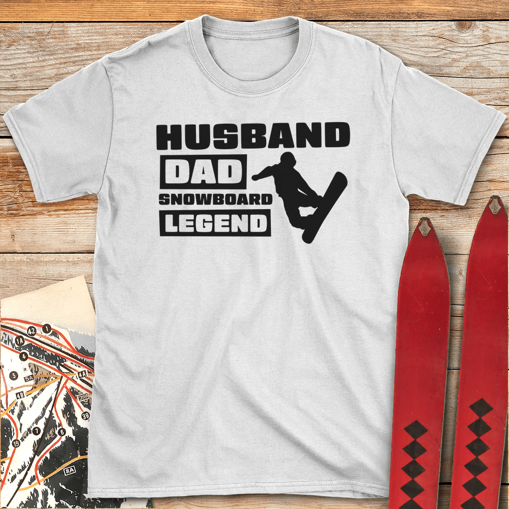 Husband Dad Snowboard Legend