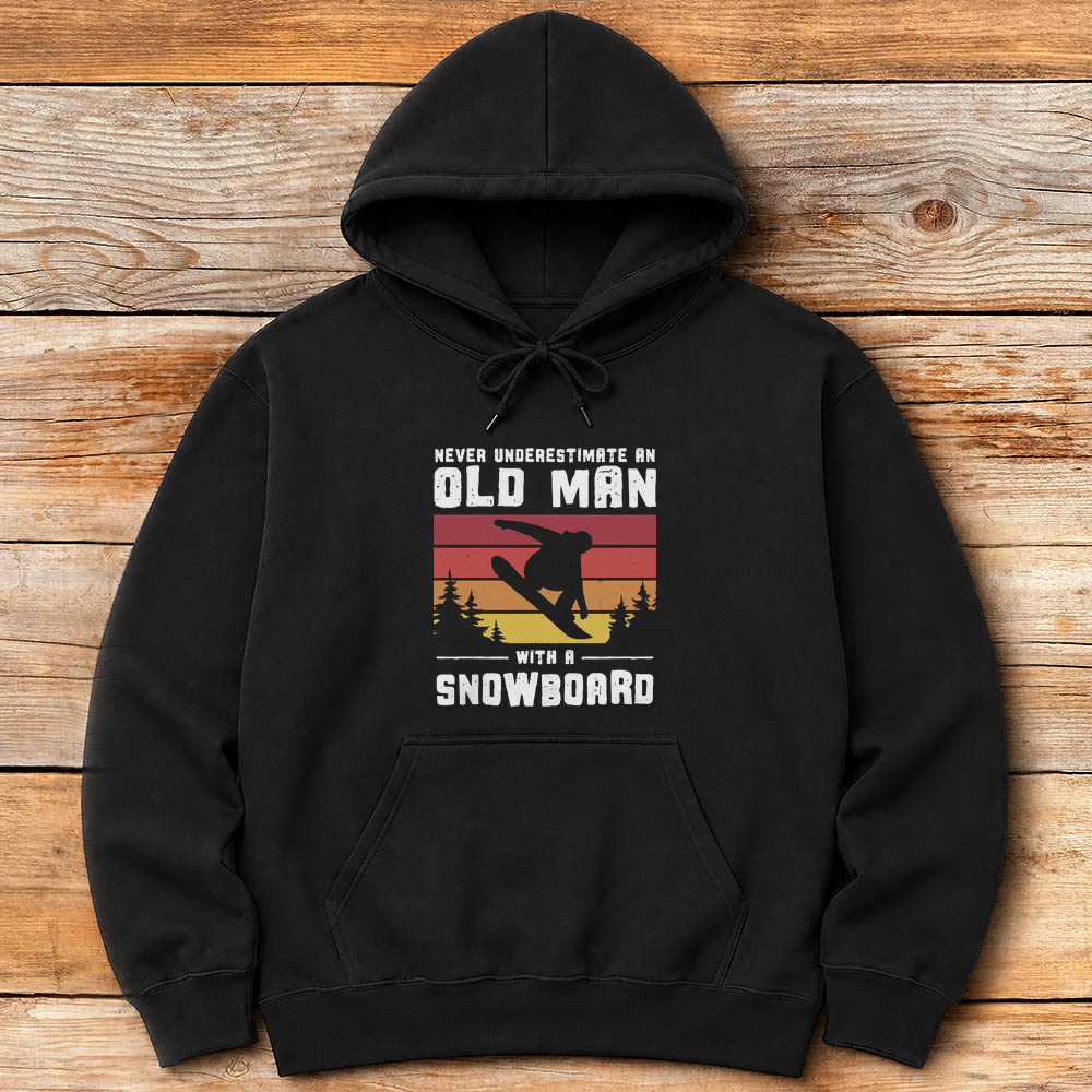 Old Man Snowboarder