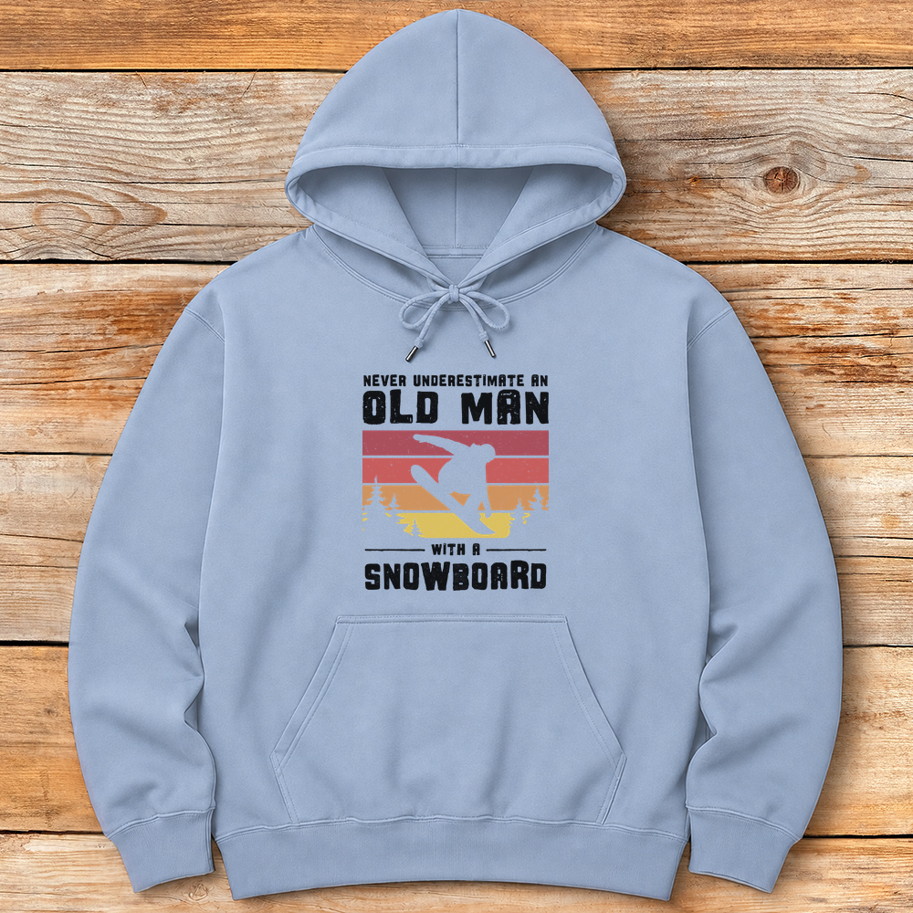 Old Man Snowboarder