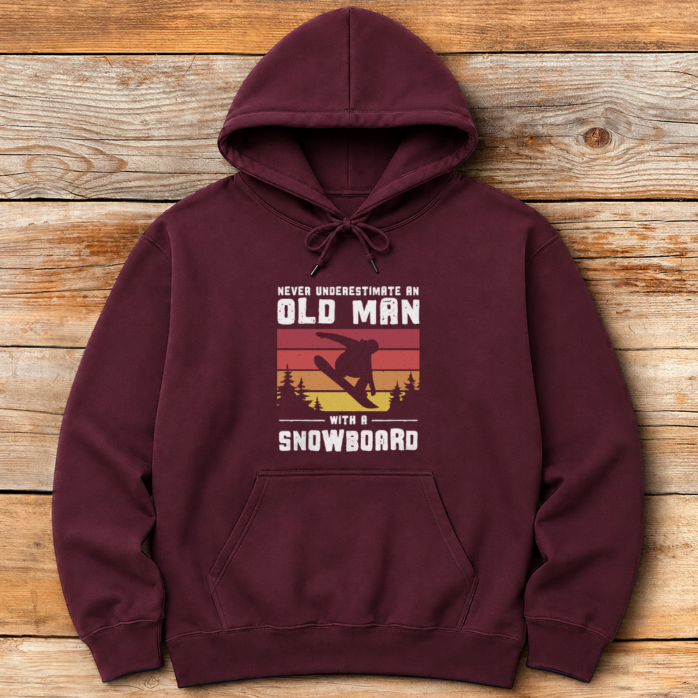 Old Man Snowboarder