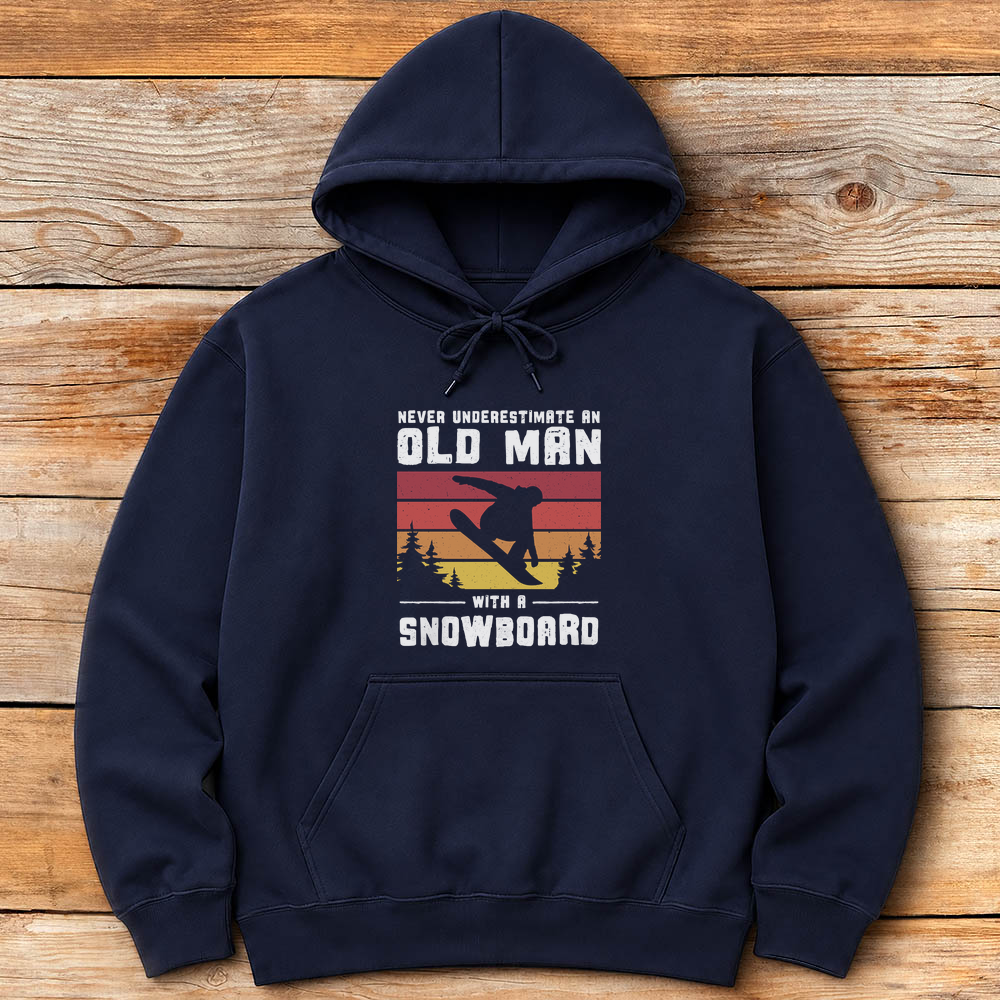 Old Man Snowboarder