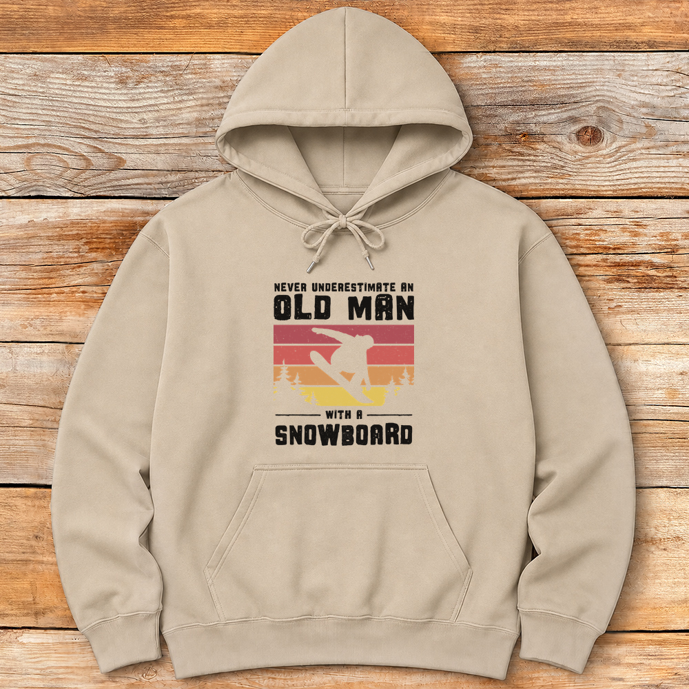 Old Man Snowboarder