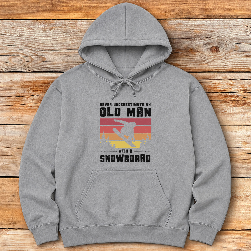 Old Man Snowboarder