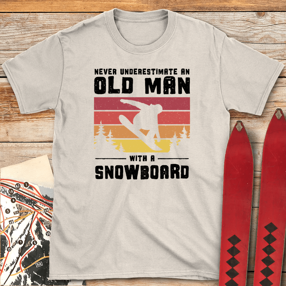 Old Man Snowboarder