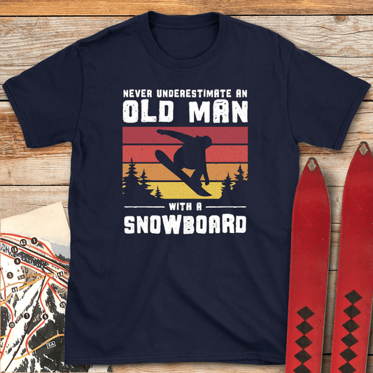 Old Man Snowboarder