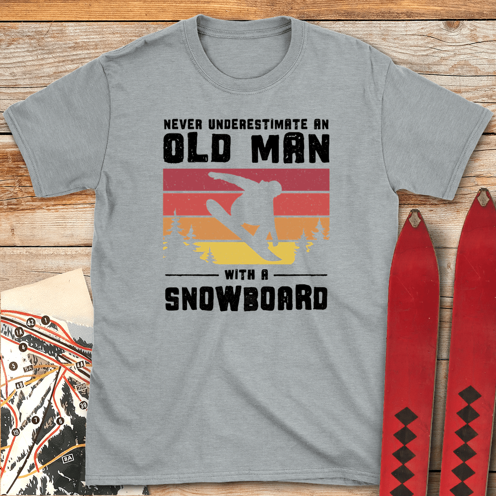 Old Man Snowboarder