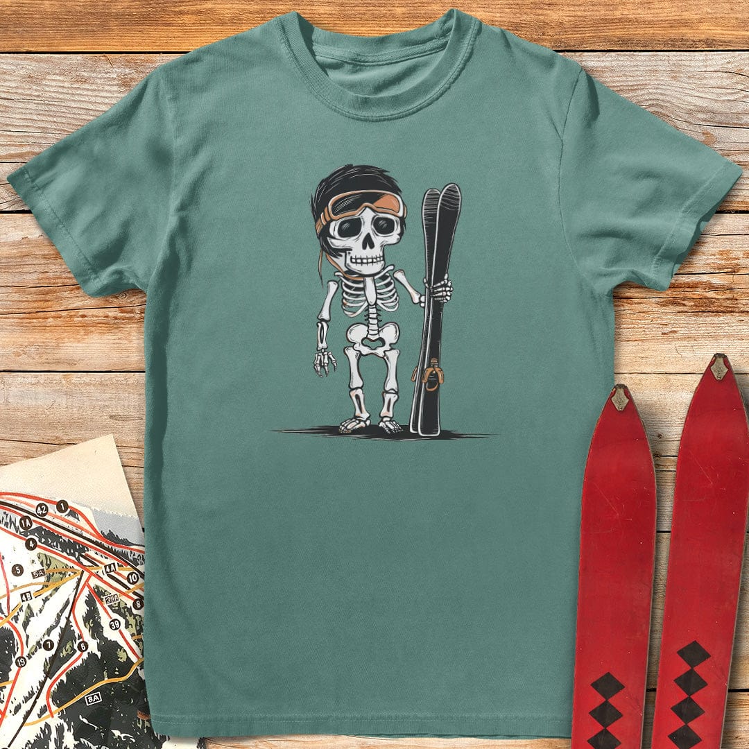 Skeleton Skier T-Shirt