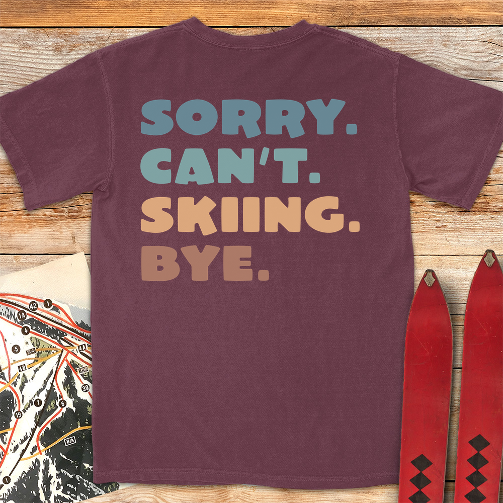 Sorry Cant Skiing Bye