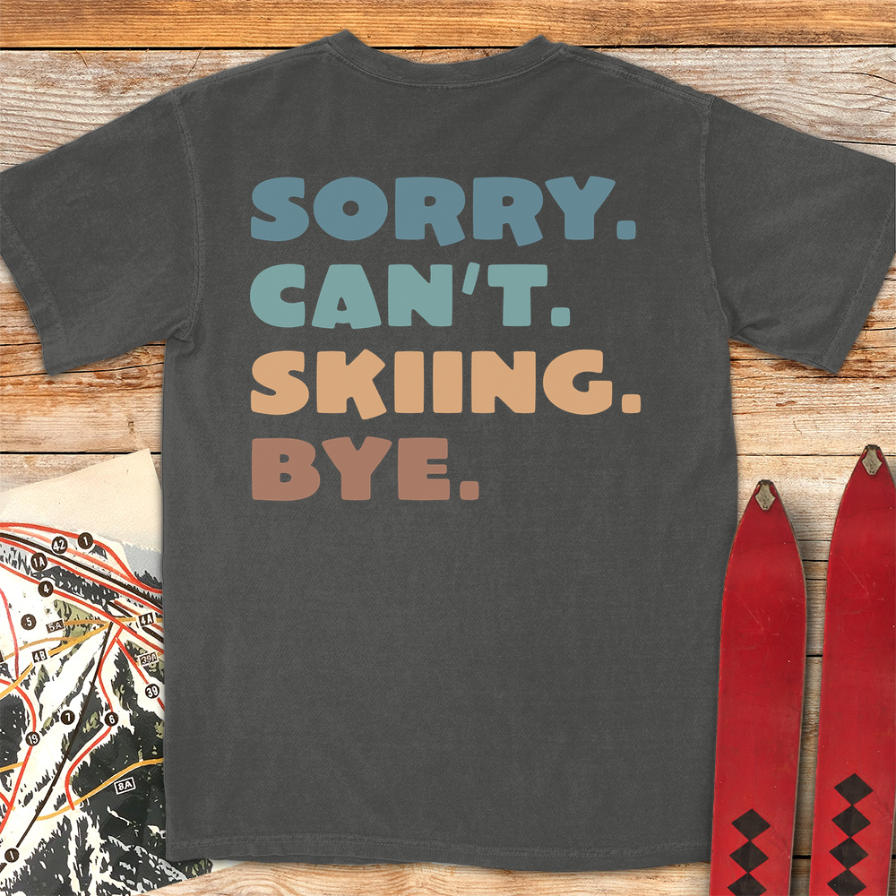 Sorry Cant Skiing Bye