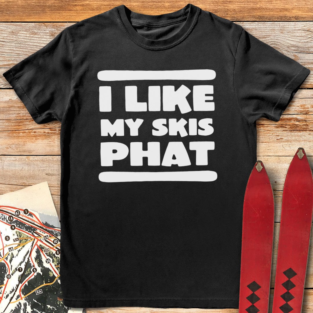 I Like My Skis Phat T-Shirt