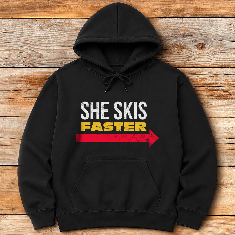 She Skis Faster