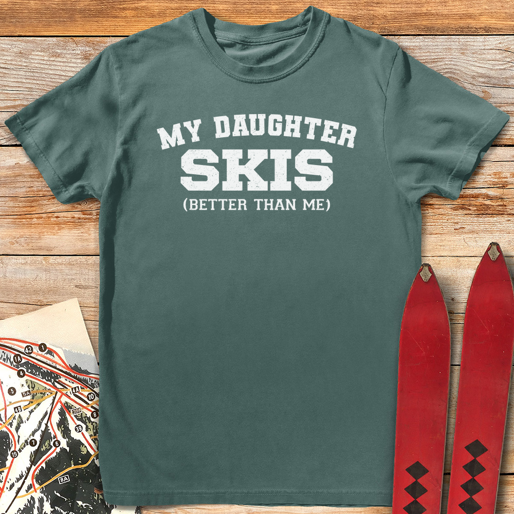 Daughter Skis Better