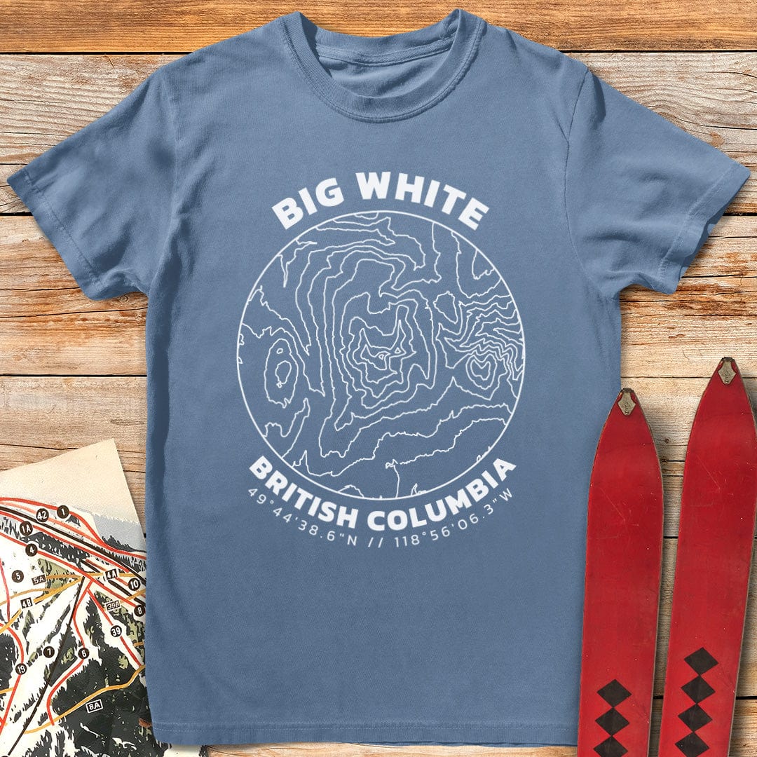 Big White Topography T-Shirt