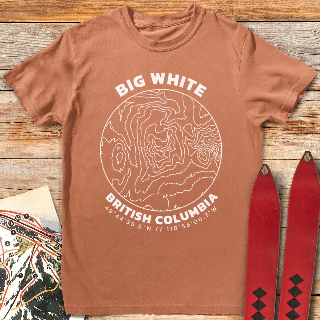 Big White Topography T-Shirt