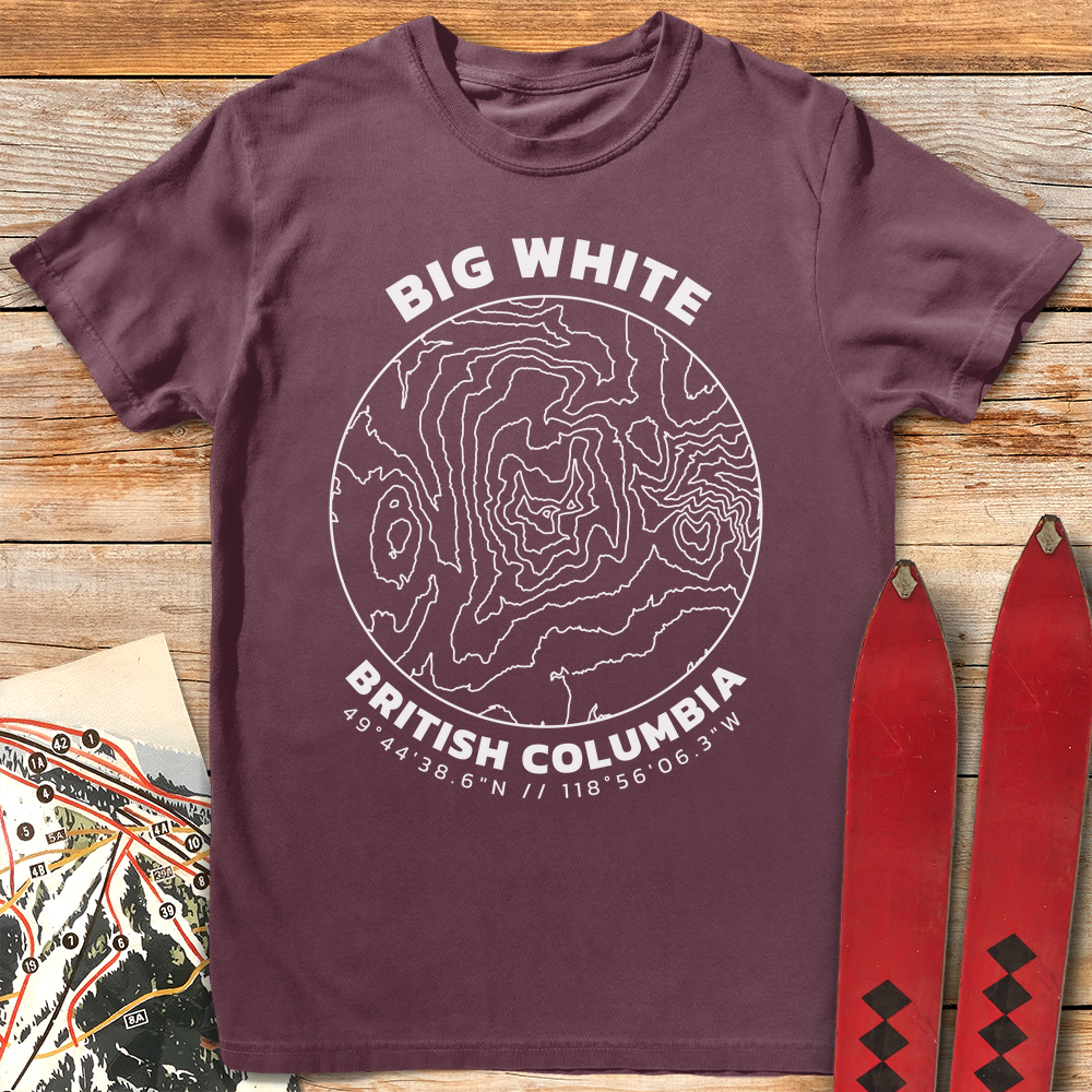 Big White Topo Map