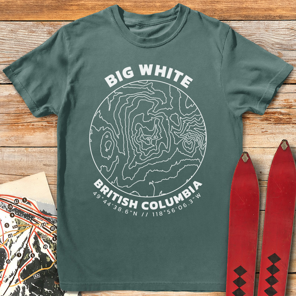 Big White Topo Map