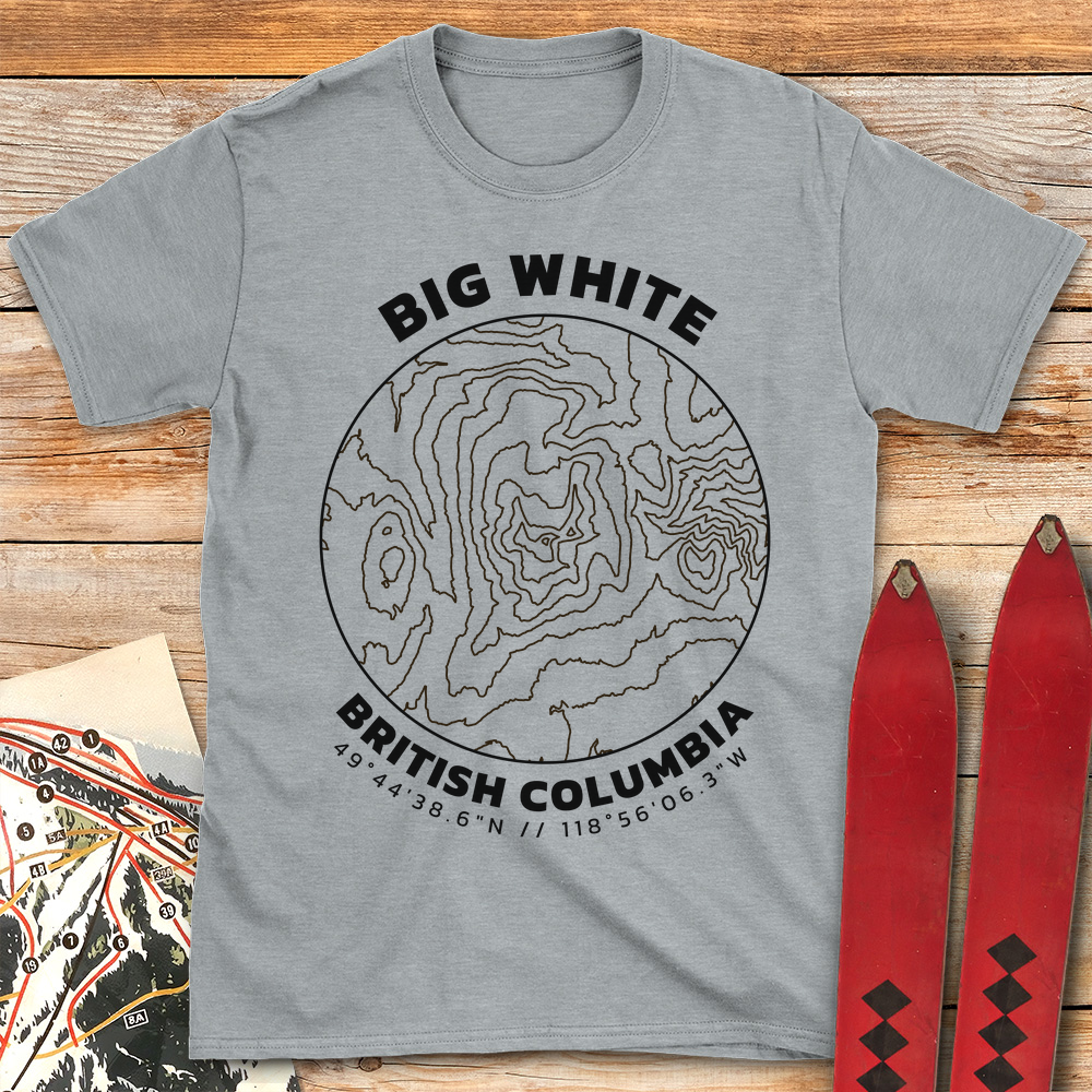 Big White Topo Map