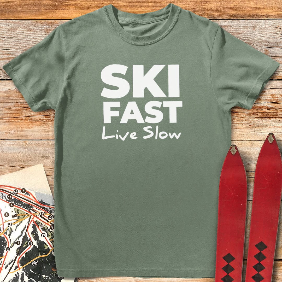 Ski Fast Live Slow T-Shirt