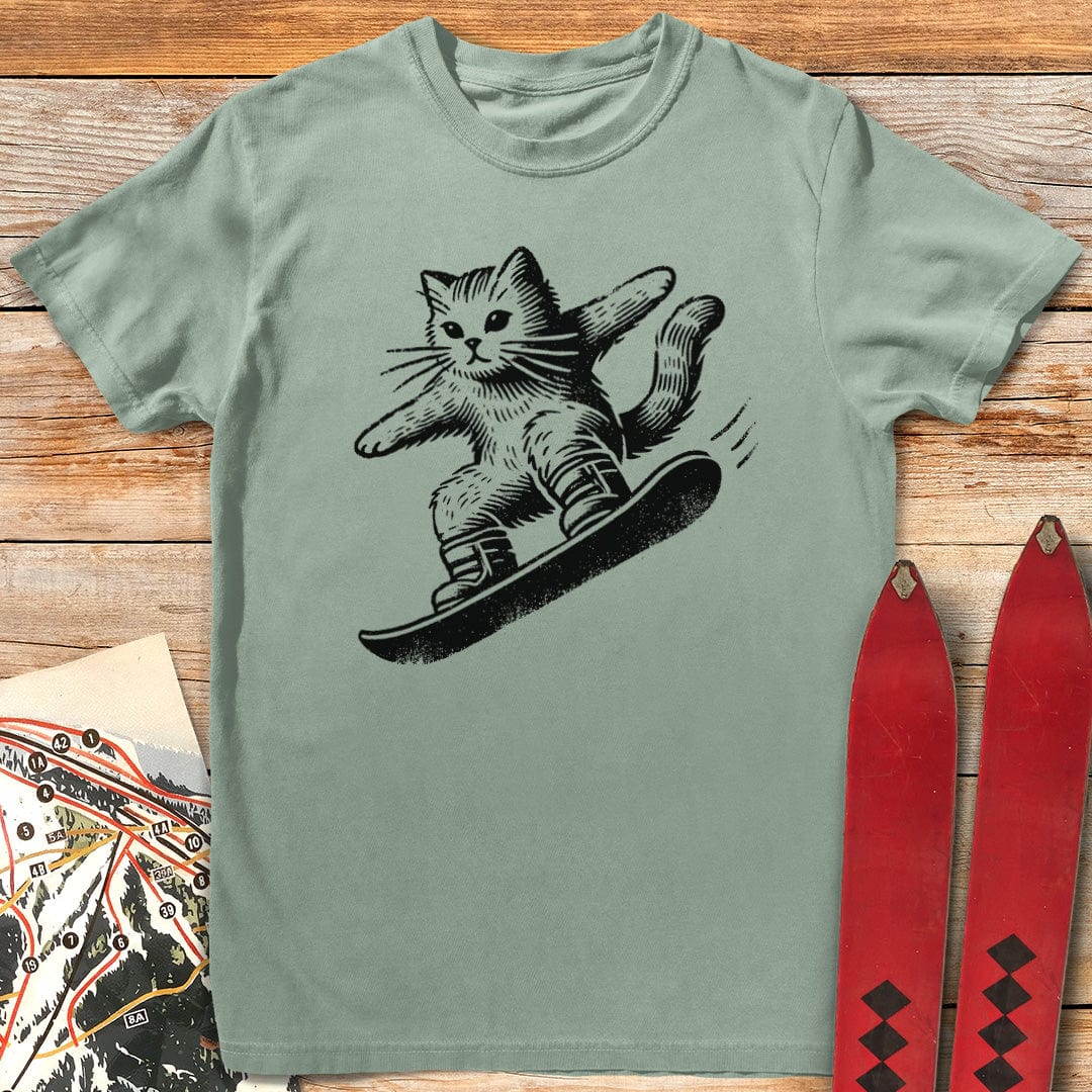 Shred Kitty Snowboarding T-Shirt