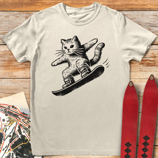 Shred Kitty Snowboarding T-Shirt