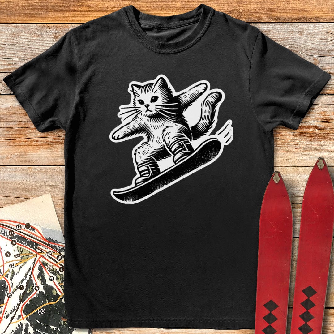 Shred Kitty Snowboarding T-Shirt