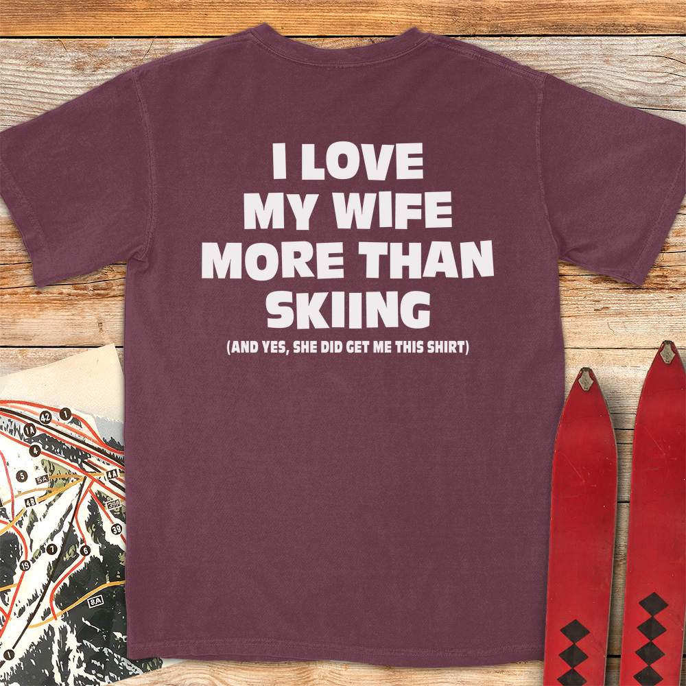 Wife Over Skiing
