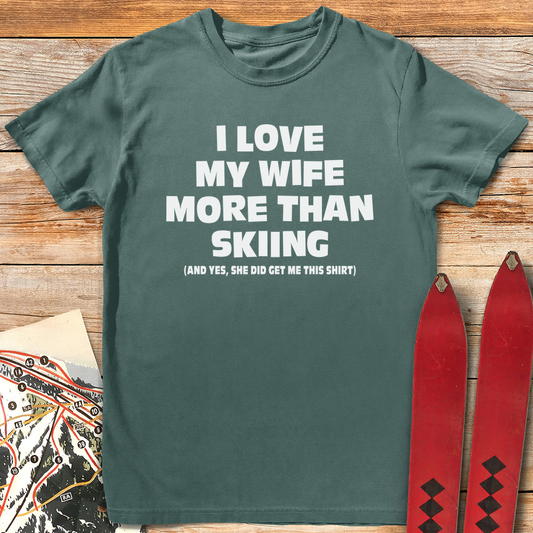 Wife Over Skiing