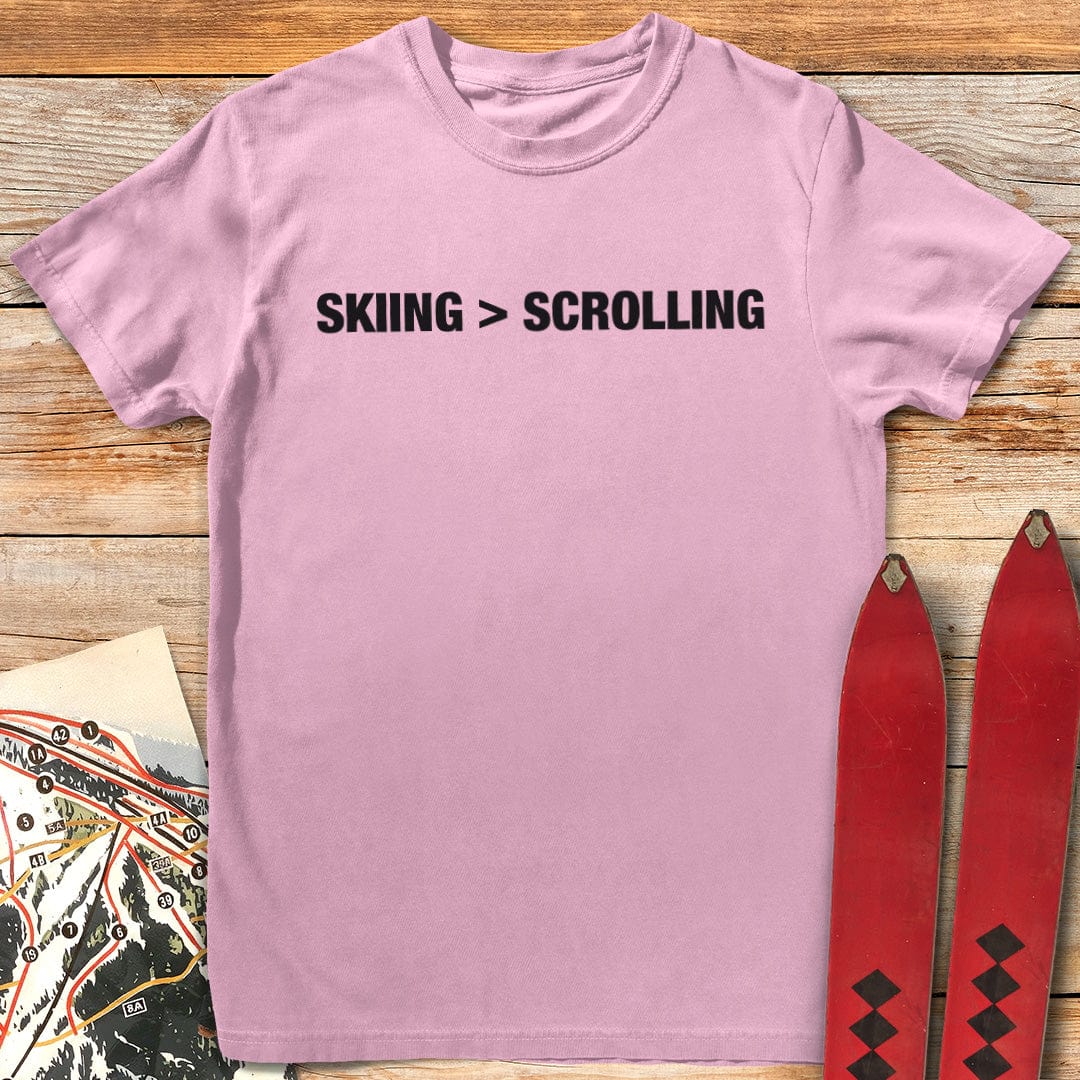 Skiing > Scrolling T-Shirt