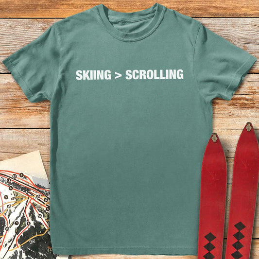 Skiing > Scrolling T-Shirt