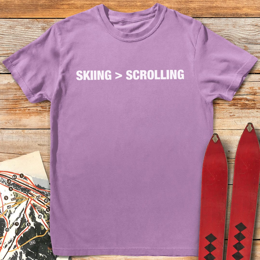 Skiing > Scrolling T-Shirt