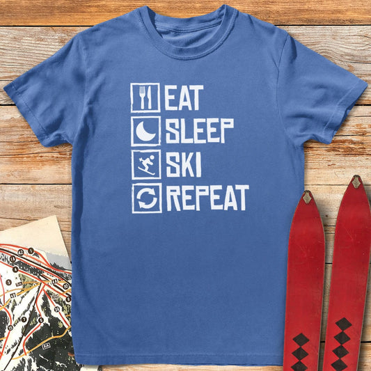 Eat Sleep Ski Repeat T-Shirt