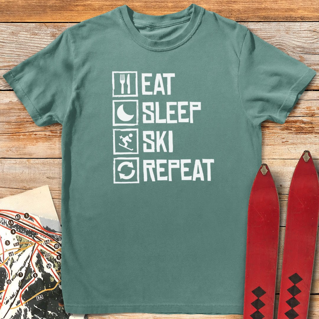 Eat Sleep Ski Repeat T-Shirt