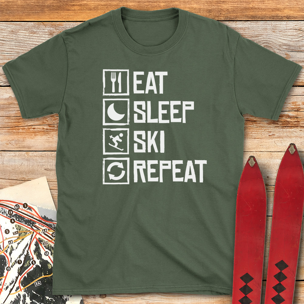 Eat Sleep Ski Repeat