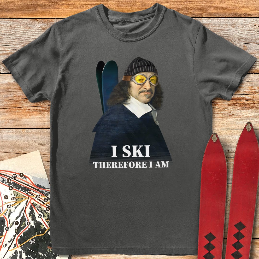 I Ski Therefore I Am T-Shirt