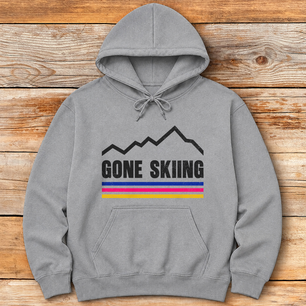 Gone Skiing Vintage