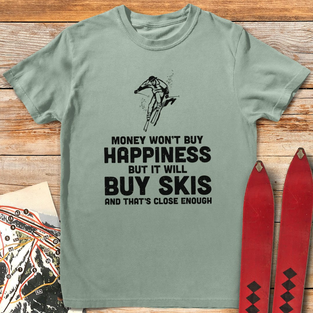 Skis Buy Happiness T-Shirt