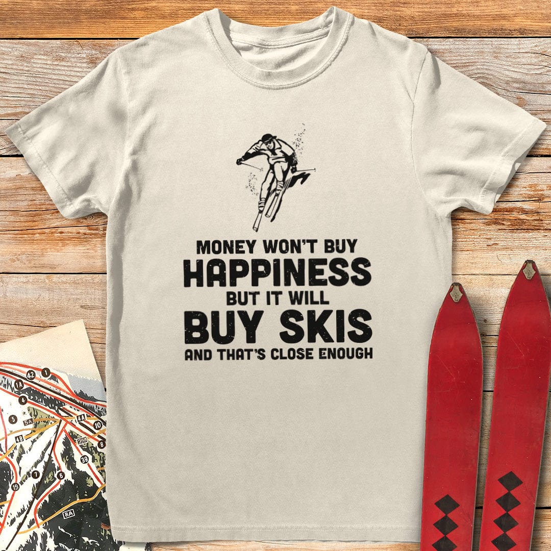 Skis Buy Happiness T-Shirt