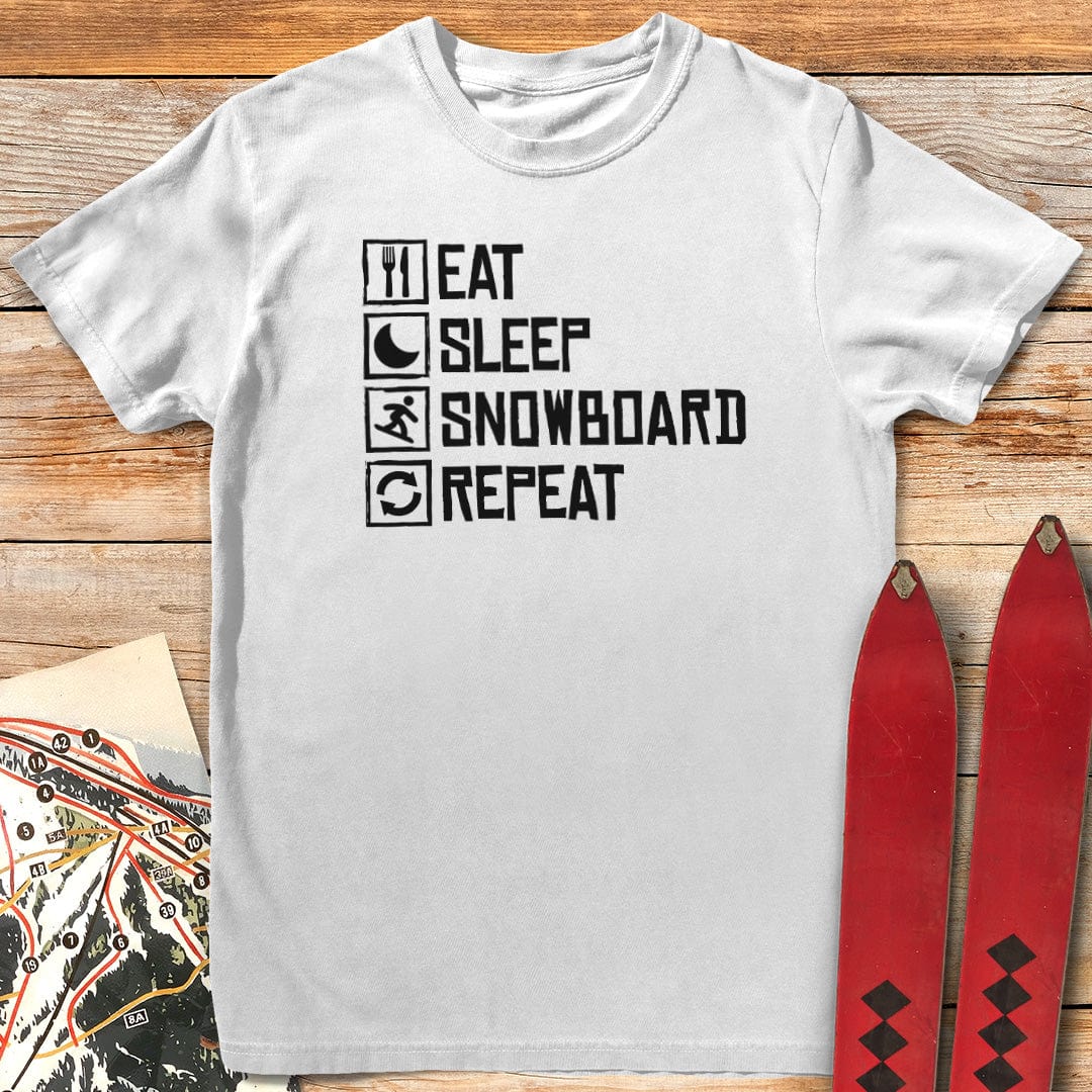 Eat Sleep Snowboard Repeat T-Shirt