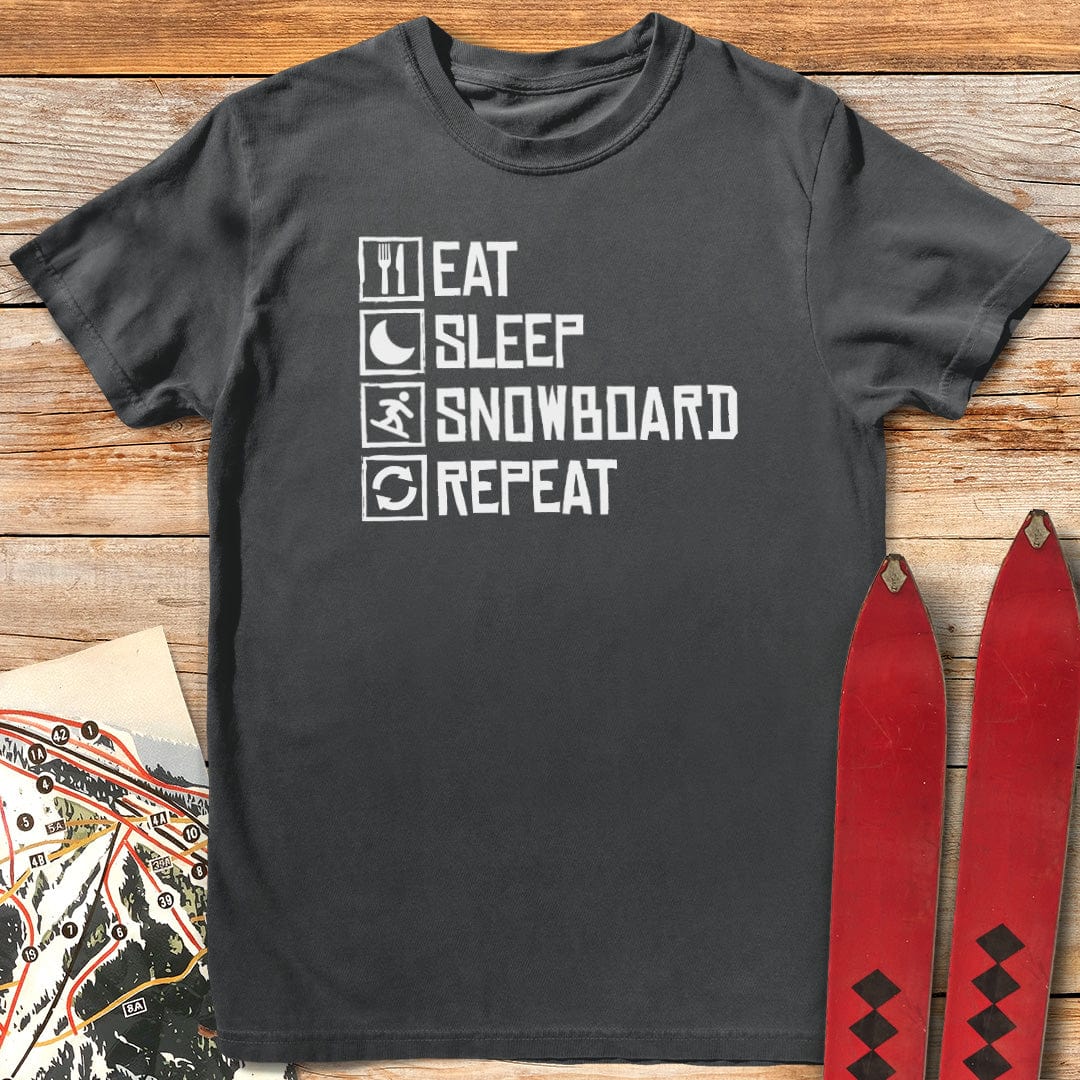 Eat Sleep Snowboard Repeat T-Shirt