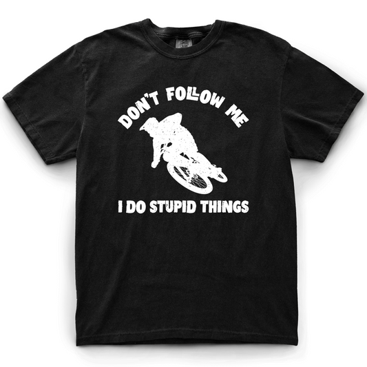 Don't Follow Me Bike T-Shirt - Black