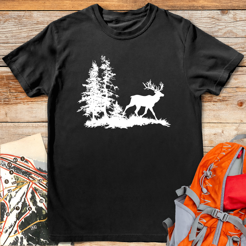 415 Deer Me White - Black