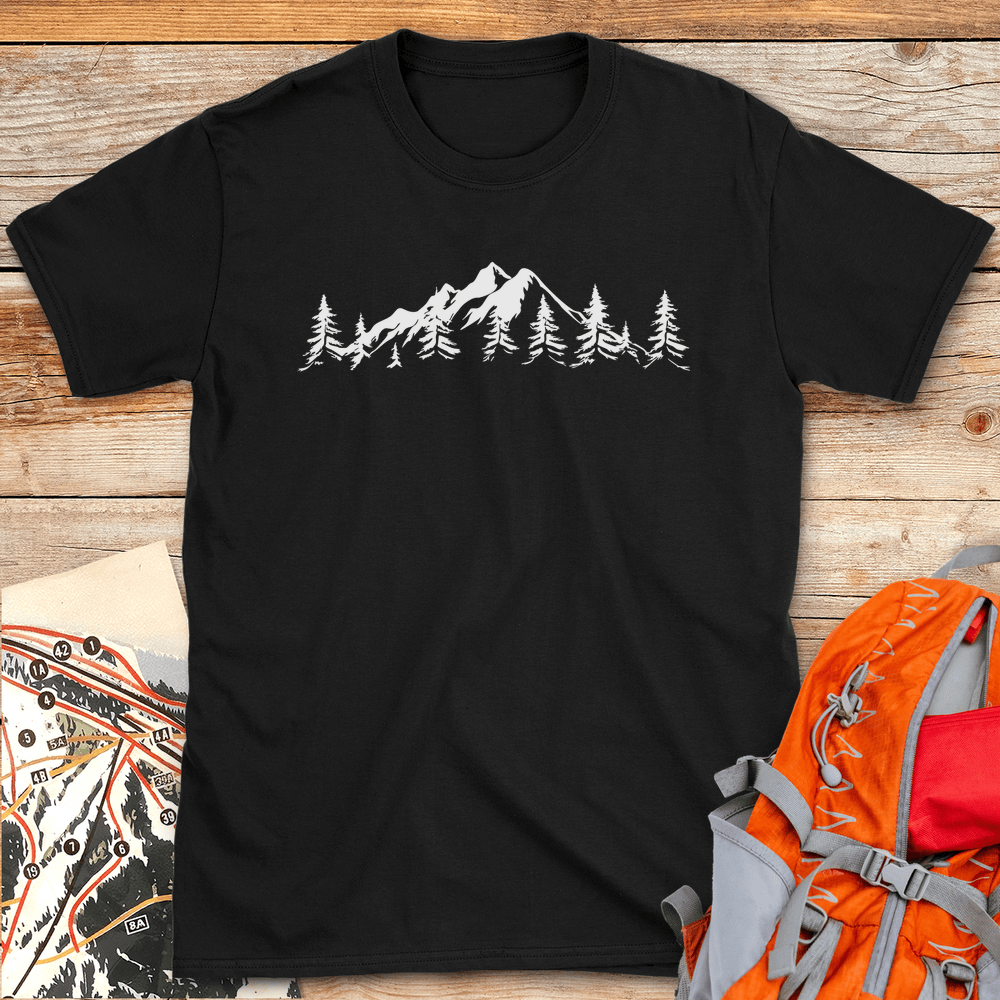 418 Mountain Horizon White - Black