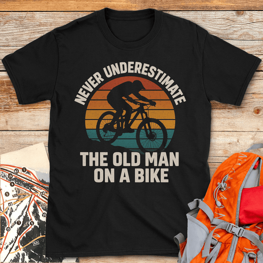 371 Old Man Biker White - Black