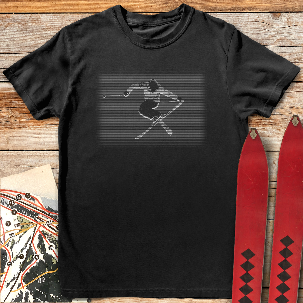 614 Halftone Tail Grab White - Black