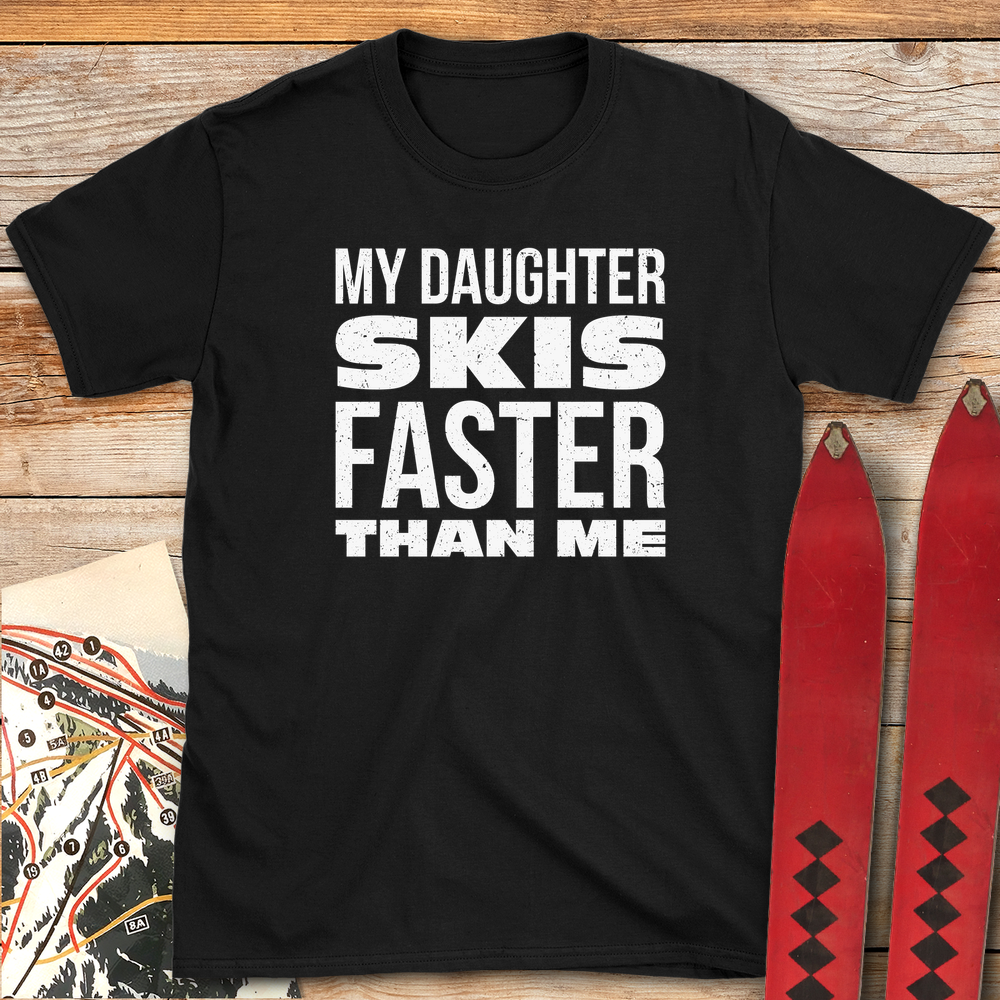 561 Daughter Skis Faster White - Black