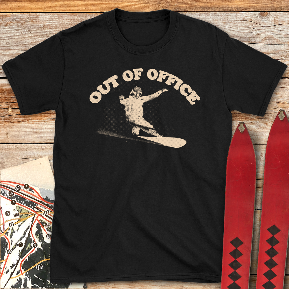 589 Out Of Office Snowboard White - Black